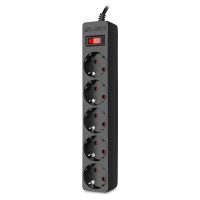 Surge Protector SVEN SF-05E / 5 Sockets / 3.0m / children protection / Black Surge Protector SVEN SF-05E / 5 Sockets / 3.0m / children protection / Black