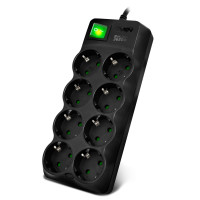 Фильтр сетевой SVEN SF-08E / 8 Sockets / 5,0m / Black Фильтр сетевой SVEN SF-08E / 8 Sockets / 5,0m / Black