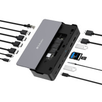 Док-станция Verbatim Pro /15 портов / 8K HDMI / USB 10Ggps / USB-C 100W