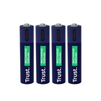 Trust Baterie reincarcabila USB-C AAA/ 500 mAh/ up to 800 charge cycles/ 4 Pack