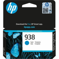 HP 938 (4S6X5PE) Cyan Original Ink Cartridge for HP OfficeJet Pro 9125e, 9135e, 9720, 9730, HP OFFICEJET PRO 9120 ALL-IN-ONE SERIES, 800 p.