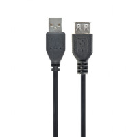 Cablu USB2.0 Cablexpert CC-USB2-AMAF-75CM/300-BK / 0.75 m / Black