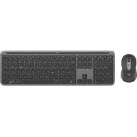 Tastatura si Mouse Wireless Logitech Signature Slim MK950, Graphite