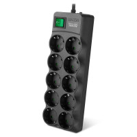 Фильтр сетевой SVEN SF-10E-16/ 10 Sockets/ 3680W/ 1.8m/ Black