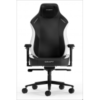 Gaming/Office Chair DXRacer CRAFT-23-L-NW-X1, Black/White, Premium PU leather, max weight up to 150kg / height 145-185cm, Recline 90°-135°, 4D Armrests, Tilt angle lock, Head cushion, built-in lumbar support, Aluminium wheelbase, 2.36- PU Caster, W-26.75k Gaming/Office Chair DXRacer CRAFT-23-L-NW-X1, Black/White, Premium PU leather, max weight up to 150kg / height 145-185cm, Recline 90°-135°, 4D Armrests, Tilt angle lock, Head cushion, built-in lumbar support, Aluminium wheelbase, 2.36- PU Caster, W-26.75k