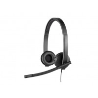 Наушники Logitech Business Stereo H570e, шумоподавляющий микрофон, USB-C, Microsoft Teams, черный