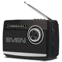 Радио SVEN SRP-155 Черный, Bluetooth, FM/AM/SW, 3W RMS Радио SVEN SRP-155 Черный, Bluetooth, FM/AM/SW, 3W RMS