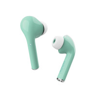 Căști wireless Nika Touch Bluetooth TWS - Turcoaz, 6 ore redare