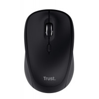 Mouse wireless silențios Trust Yvi+ Compact Multi-Device - Negru, Bluetooth 5.0, 8m 2.4GHz