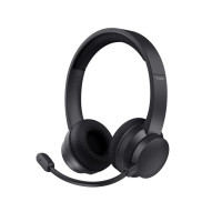 Căști wireless AYDA cu ANC, Bluetooth, microfon dual flexibil, 24 ore autonomie, negru