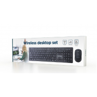 Tastatura si mouse Wireless Gembird KBS-WCH-04-RU, Black