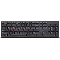 SVEN KB-E5800W, Wireless Keyboard, 104 keys,12 Fn-keys slim compact design, low-profile keys with smooth stroke, Nano receiver, USB, Рус/Укр/Eng, Black