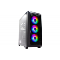 Корпус XILENCE Xilent Breeze XG131 / w/oPSU / Side panel / 3x ARGB 120mm + 1x120mm / ATX / Black