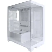 Корпус 1STPLAYER Mi8 / no PSU / Side-Window / 7x120mm / ATX / White