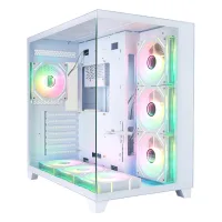 Корпус 1STPLAYER MV8-TP / no PSU / Side-Window / 7x120mm / ATX / White