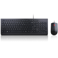 Lenovo Essential Wired Keyboard and Mouse Combo, USB, Black. Lenovo Essential Wired Keyboard and Mouse Combo, USB, Black.