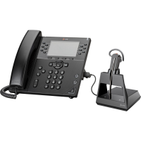 Casti Office + Cablu USB-A la Micro USB Poly Voyager 4245-M / Black