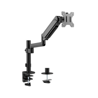 Arm for 1 monitor 17”-32” - Gembird MA-DA1P-01, Adjustable desk display mounting arm, Gas spring 2-9 kg, VESA 75/100, arm rotates, extends and retracts, tilts to change reading angles, and allows to rotate display from landscape-to-portrait mode Arm for 1 monitor 17”-32” - Gembird MA-DA1P-01, Adjustable desk display mounting arm, Gas spring 2-9 kg, VESA 75/100, arm rotates, extends and retracts, tilts to change reading angles, and allows to rotate display from landscape-to-portrait mode
