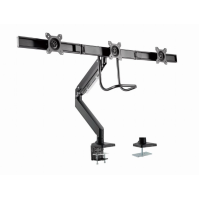 Suport pentru 3 monitor reglabil cu montare de birou 13”-27”, Gembird MA-DA3-03 Suport pentru 3 monitor reglabil cu montare de birou 13”-27”, Gembird MA-DA3-03