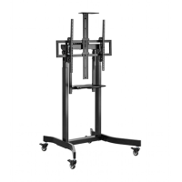 Suport de podea TV reglabil pe inaltime motorizat cu roti pivotante Gembird TVS-100T-01 / 55” - 100” Suport de podea TV reglabil pe inaltime motorizat cu roti pivotante Gembird TVS-100T-01 / 55” - 100”