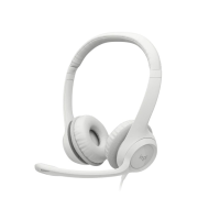 Casti Logitech USB H390, White Casti Logitech USB H390, White