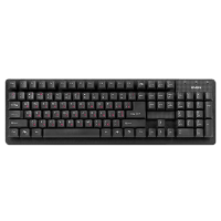 SVEN Standard 301, Keyboard, Membrane tactile, Key calculator, USB, Black, Rus/Ukr/Eng