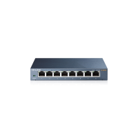 TP-LINK TL-SG108 8-port Gigabit Switch, 8 10/100/1000M RJ45 ports, steel case, QoS, IGMP Snooping