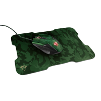 Trust Gaming GXT 781 Rixa Camo Mouse & Mouse Pad, 800 - 3200 dpi, 6 Responsive buttons, LED illumination with breathing effect in 4 colours, 1,8 m USB, Camouflage Trust Gaming GXT 781 Rixa Camo Mouse & Mouse Pad, 800 - 3200 dpi, 6 Responsive buttons, LED illumination with breathing effect in 4 colours, 1,8 m USB, Camouflage