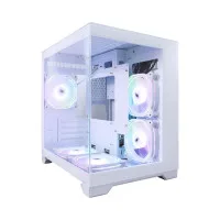 Корпус 1STPLAYER MV5-TP / no PSU / Side-Window / 7x120mm / mATX / White