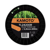 Леска Kamoto TL24200R, круглая, 2.4мм x 200м Леска Kamoto TL24200R, круглая, 2.4мм x 200м