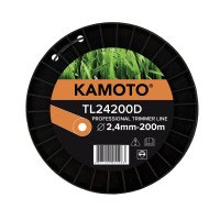 Леска Kamoto TL24200D, круглая, 2.4мм x 200м Леска Kamoto TL24200D, круглая, 2.4мм x 200м