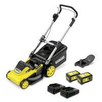 Аккумуляторные газонокосилки - Комплект аккумуляторов Karcher LMO 5-18 Dual Battery Set New (с 2 быстрыми зарядными устройствами) доступен с IV 2024 - Li-Ion / 2 x 18 В / 5 А·ч / 250 м² / 41 см / 25-75 мм / 45 л - 1.445-431.0 Аккумуляторные газонокосилки - Комплект аккумуляторов Karcher LMO 5-18 Dual Battery Set New (с 2 быстрыми зарядными устройствами) доступен с IV 2024 - Li-Ion / 2 x 18 В / 5 А·ч / 250 м² / 41 см / 25-75 мм / 45 л - 1.445-431.0