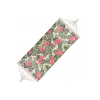 Hamac JUMI 200x80cm cu bara lemn (Tropical) Hamac JUMI 200x80cm cu bara lemn (Tropical)