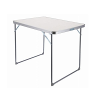 Складной стол для кемпинга с белой столешницей JUMI 70x80x60