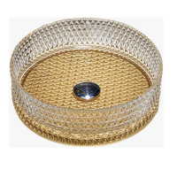 Раковина из закаленного стекла SanDonna Mira Rotund (Золотистый)