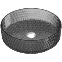 Раковина из закаленного стекла SanDonna Mira Rotund (Чёрный)