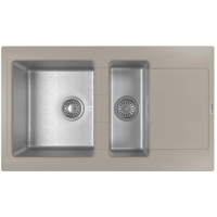 Кухонная мойка из кварца/нержав. Florentina-COMBI 860K Gri