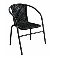 Scaun de gradina Bistro WALTZ (negru)