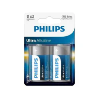 Батарея Philips LR20 1.5V, 2Buc/ ultra alcaline Батарея Philips LR20 1.5V, 2Buc/ ultra alcaline