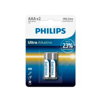 Батарея Philips LR03 1.5V, AAAx2Buc/ ultra alcaline Батарея Philips LR03 1.5V, AAAx2Buc/ ultra alcaline