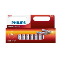 Батарея Philips LR6, 1.5V, AAx12Buc/ alcaline Батарея Philips LR6, 1.5V, AAx12Buc/ alcaline