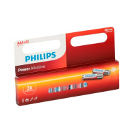Батарея Philips LR03, 1.5V, AAAx12Buc/ alcaline Батарея Philips LR03, 1.5V, AAAx12Buc/ alcaline