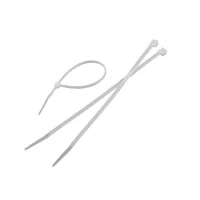 Colier din nailon pentru cabluri WOKIN 4,8x350 mm alb