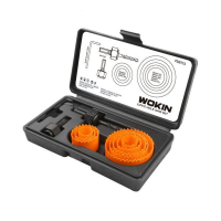Set de 11 carote inelare WOKIN pt. lemn, dim 19 mm - 64 mm| H25 mm