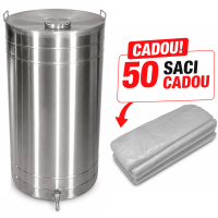 Butoi pentru vin din Inox 105 L + 50 saci cadou