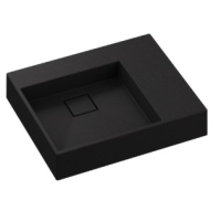 Envole 600 lavoar SANDONNA pe blat (Negru metalic)