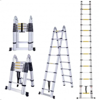 Лестница двойная телескопическая TechnoWorker 7x2