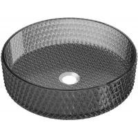 Раковина из закаленного стекла SanDonna Mira Rotund (Чёрный) Раковина из закаленного стекла SanDonna Mira Rotund (Чёрный)
