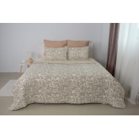 Покрывало + 2 Наволочки TEP ELEGANT COTTON 220 x 240 см Beige and White Покрывало + 2 Наволочки TEP ELEGANT COTTON 220 x 240 см Beige and White