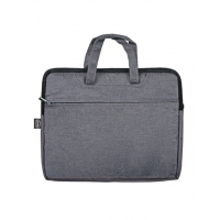 Servieta A4 FOROFIS cu maner, fermoar, 2 compartimente (gri) Servieta A4 FOROFIS cu maner, fermoar, 2 compartimente (gri)